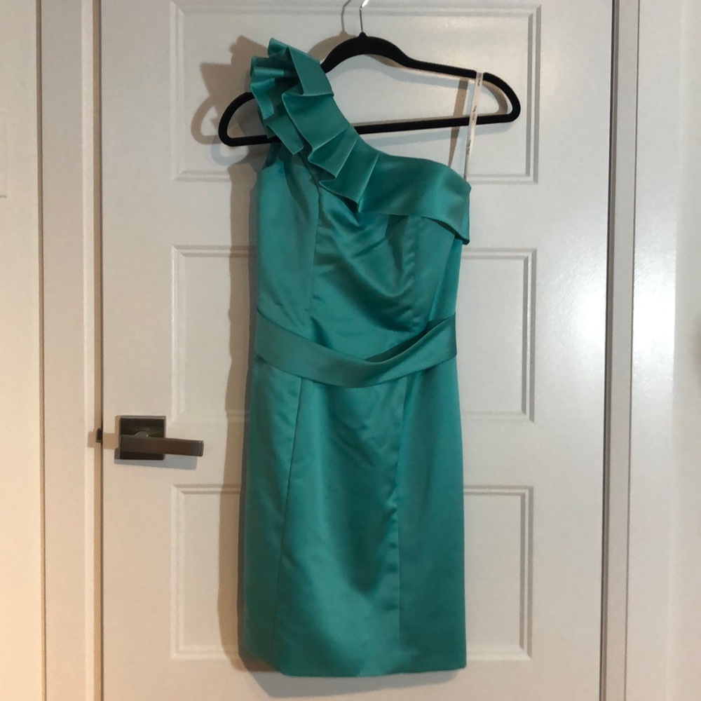 Tiffany Blue Satin Grad Dress